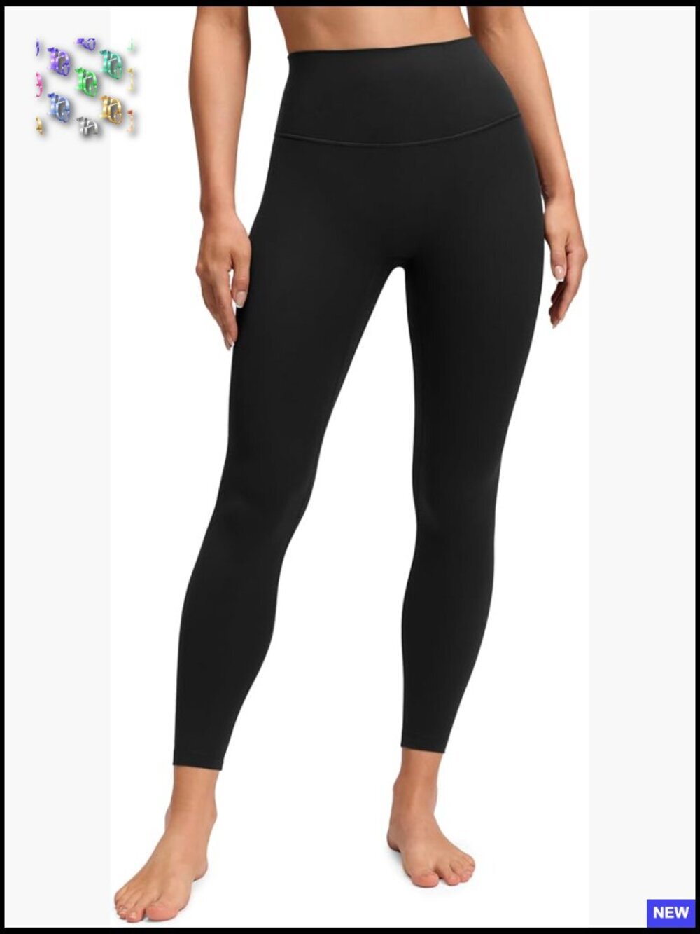 Butterluxe No Front Seam Yoga Leggings 25" High Waisted Lounge Pants Pilates